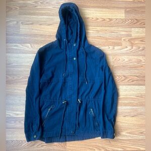 Ashley 26 International Navy Lightweight Cotton Jacket Zip Up women’s small